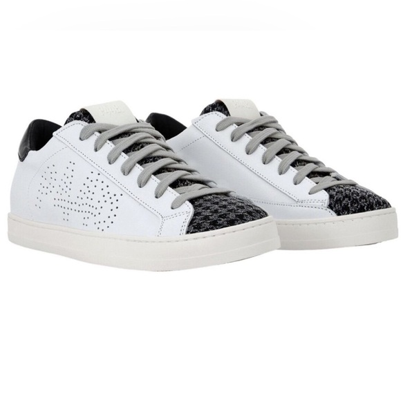 Shoes - Women’s P448 John Houndstooth Sneaker Shoe White Pink Black Size 37/7